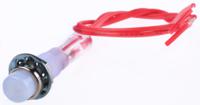 ind515205-240-topl CAMDENBOSS Orange Panel Mount Indicator, 240V, 6.4mm Mounting Hole Size, Lead Wires Termination