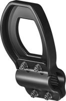 815121plhn9005l-bow-handle-19-22 TR Fastenings Black Hands Free Door Opener