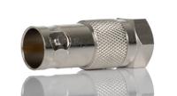 246-9492 RS PRO Straight 75Ω Coaxial Adapter Type F Plug to BNC Socket 1GHz