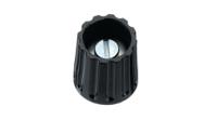 020-4425 Elma 21mm Black Potentiometer Knob for 6mm Shaft Round Shaft,