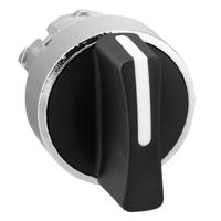 zb4bd8 Schneider Electric Harmony XB4 Series 3 Position Selector Switch Head, 22mm Cutout, Black Handle