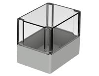 02246100 Bopla Euromas Series Light Grey Polycarbonate Enclosure, IP66, IK07, Transparent Lid, 160 x 120 x 140mm