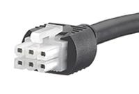245135-0610 Molex 6 Way Female Mini-Fit Jr. to 6 Way Female Mini-Fit Jr. Wire to Board Cable, 1m