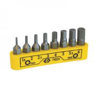 t4524 CK Hexagon Bit Set 8 Pieces, Hexagon