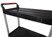 669-3740 RS PRO 2 Shelf Aluminium Trolley Trolley, 866 x 500mm, 120kg Load