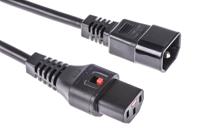 il13-c14-h05-3100-200 Schaffner IEC C13 Socket to IEC C14 Plug Power Cord