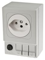 035020-00 STEGO SD035 Light Grey 1 Gang Plug Socket, 6.3A, Indoor Use