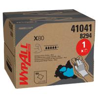 8294 WYPALL WypAll X80 Blue Cloths for General Cleaning, Dry Use, Box of 160, 426 x 282mm, Repeat Use