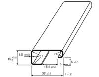 467-393 RS PRO Steel Slotted DIN Rail, G Compatible, 1m x 32mm x 15mm