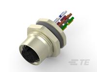 t4171120008-001 TE Connectivity Circular Connector, 8 Contacts, Rear, M12 Connector, Socket, Female, IP67, M12 Series