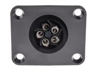 px094105p Bulgin Circular Connector, 5 Contacts, Flange, Standard Connector, Plug, Male, IP68, Buccaneer 900 Series