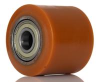 1533-cc LAG Orange Polyurethane Abrasion Resistant, High Load Capacity, Laceration Resistant, Non-Marking Trolley Wheel, 700kg