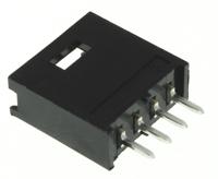 280371-2 TE Connectivity AMPMODU MOD II Series Straight Through Hole PCB Header, 4 Contact(s), 2.54 mm Pitch, 1 Row, Shrouded