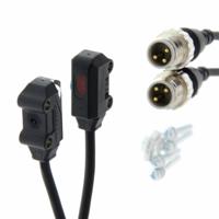 e3t-st14-m5j-03m Omron Through Beam Photoelectric Sensor, Block Sensor, 1 m Detection Range