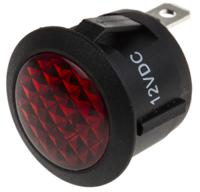 793-2553 RS PRO Red Panel Mount Indicator, 12V dc, 20.6mm Mounting Hole Size
