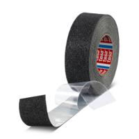 60955-00000-00 Tesa 60955 Black Aluminium Foil 18m Adhesive Anti-slip Tape, 0.75mm Thickness