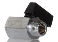 601112228 Norgren Nickel Plated Brass Reduced Bore, 2 Way, Ball Valve, Threaded, G 1/4in, -0.4 → 10bar Operating Pressure
