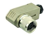 c09111f0060002 Amphenol Industrial, C091 6 Pole Right Angle M16 Din, DIN EN 61076-2-106, 7A, 300 V IP67, Screw Coupling, Female, Cable
