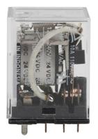 ly2-0-24vdc Omron PCB Mount Power Relay, 24V dc Coil, 10A Switching Current, DPDT