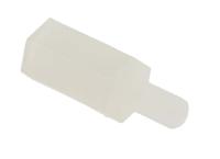 325-687 RS PRO Standoff, M3 x M3 Thread, 10mm Body, Nylon 66, Male/Female, 6mm Stud