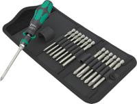 05051061001 Wera 1/4 in Hexagon Ratchet Screwdriver & Bit Set, 160 mm length Nickel Plated