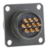 62gb-12e12-10sn Amphenol Limited, 62GB 10 Way Box Mount MIL Spec Circular Connector ReceptacleOlive, Socket Contacts,Shell Size 12,