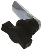 348-7135 Steinbach & Vollman Black Polyamide Locking Handle, T-Handle