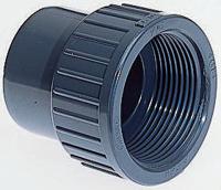 721900409 Georg Fischer Plastic Pipe Fitting, Straight Threaded Adapter, 40mm, Rp 1 1/4in to Cement 40mm