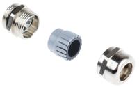 53112230 Lapp SKINTOP Series Metallic Nickel Plated Brass Cable Gland, PG13.5 Thread, 5mm min., 12mm max., IP68