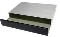 ym40-6-25 Takachi Electric Industrial YM Black Aluminium Project Box, 400 x 250 x 55mm