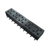 hle-104-02-l-dv-pe Samtec HLE Series Straight Through Hole Mount PCB Socket, 8-Contact, 2-Row, 2.54mm Pitch, Solder Termination