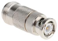 j01008a0824 Telegartner Straight RF Adapter BNC Plug to N Socket
