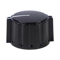 023-3520 Elma 14.5mm Black Potentiometer Knob for 6.35mm Shaft Round Shaft,