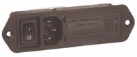 5efm4s TE Connectivity 5A, 250 V ac Male Flange Mount IEC Filter 2 Pole 5EFM4S, Spade 1, 2 Fuse