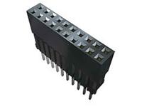 esq-110-14-t-d Samtec ESQ Series Straight Through Hole Mount PCB Socket, 20-Contact, 2-Row, 2.54mm Pitch, Solder Termination