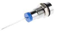 212-109 RS PRO Blue Panel Mount Indicator, 2V dc, 8mm Mounting Hole Size, IP67