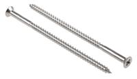 144-3529 RS PRO Pozidriv Countersunk Stainless Steel Wood Screw, A2 304, 5mm Thread, 100mm Length