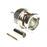 10-005-b36-ab COAX Connectors, Plug Cable Mount BNC Connector, 75Ω, Crimp Termination, Straight Body
