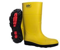 alfa-po-40 Pollyboot ALFA PO Yellow/Black Steel Toe Capped Unisex Safety Boots, UK 6.5, EU 40