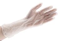 829-5158 RS PRO Clear No Vinyl Disposable Gloves, Size 7, Small, 100 per Pack