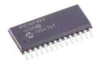 pic16f883-iso Microchip PIC16F883-I/SO, 8 bit PIC, PIC16F883 Microcontroller, 40 MHz, 7kB FLASH, 28-Pin SOIC