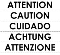 226-7881 RS PRO Self-Adhesive General Hazard Hazard Warning Label (French/English/Spanish/German/Italian)