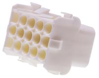 350784-1 TE Connectivity, Universal MATE-N-LOK Female Connector Housing, 6.35mm Pitch, 15 Way, 3 Row