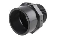 721911709 Georg Fischer Plastic Pipe Fitting, Straight Threaded Adapter, R 1 1/4in to BSP 1-1/4in