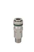 667-1699 RS PRO Brass, Steel Female Pneumatic Quick Connect Coupling, R 3/8 Male Threaded