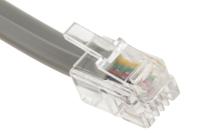 446-658 RS PRO Male RJ9 to Male RJ9 Telephone Extension Cable, Grey Sheath, 3m