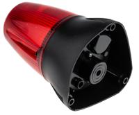 leda100-01-02 Moflash LEDA100 Series Red Buzzer Beacon, 10 → 17 V ac/dc, IP65, Surface Mount, Wall Mount, 80dB at 1 Metre