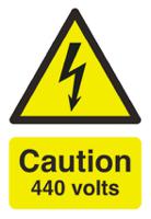 763-1566 RS PRO Self-Adhesive Electrical Hazard Warning Sign (English, French)