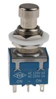 846-6732 RS PRO Push Button Switch, Latching, PCB, 12.2mm Cutout, DPDT