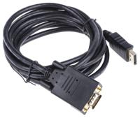 186-3039 RS PRO Male DisplayPort to Male VGA, PVC  Cable, 1080p, 3m